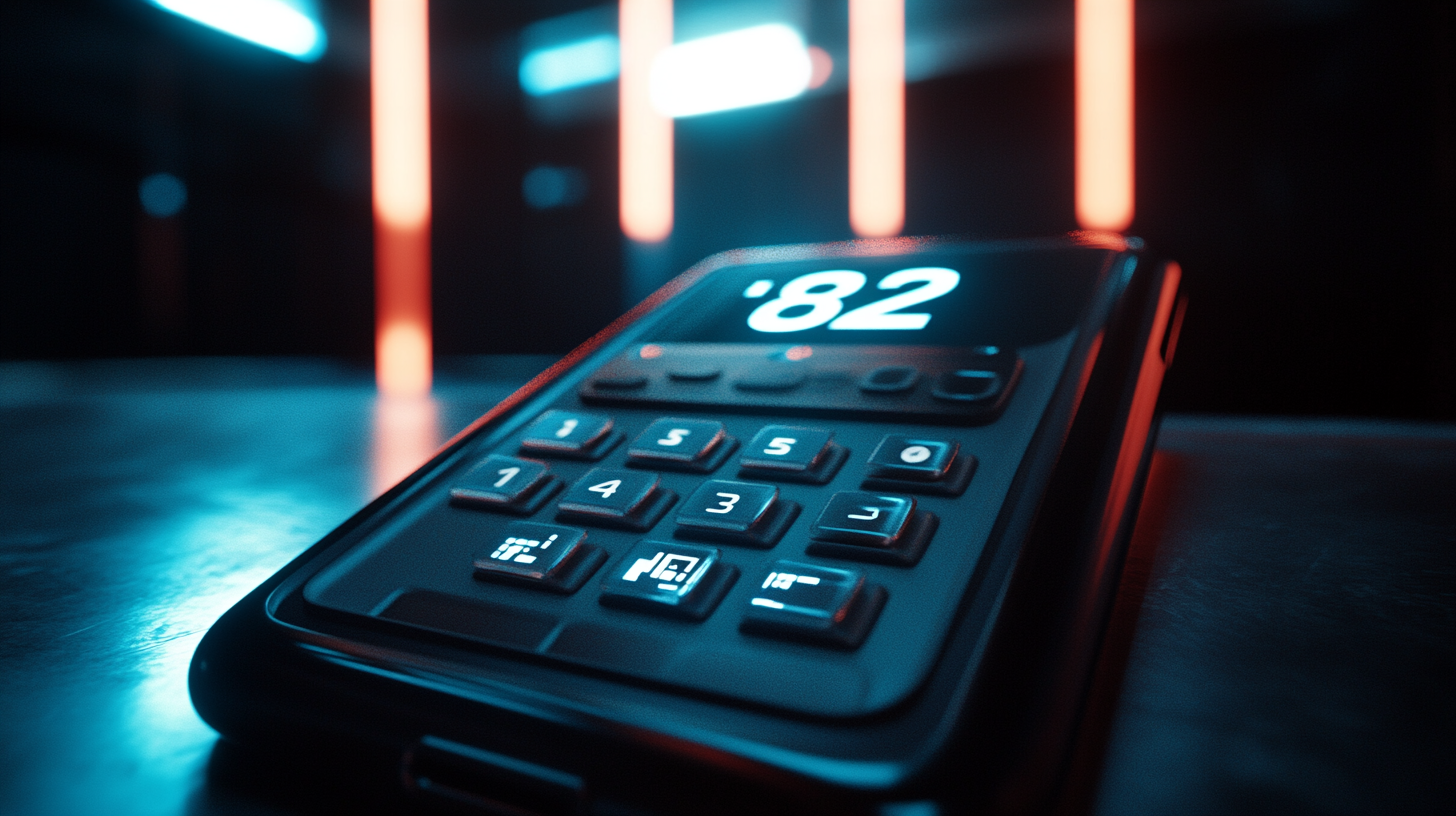 Mobile keypad illustration emphasizing the function of *82 to unblock calls