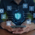 Branded calling and rich call data (RCD) showing verified business name and logo on smartphone screen to build caller trust