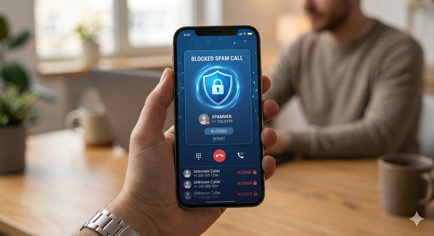 Phone In hand showing protection